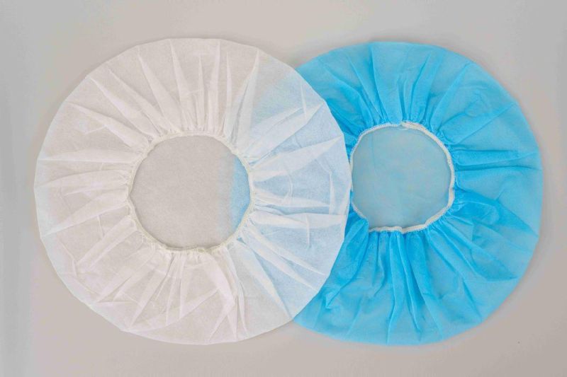 China Wholesale Non-Woven Bouffant Cap Disposable Medcial PP Round Head Cap with Single Elastic