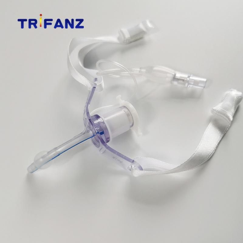 Medical Disposable PVC Tracheostomy Tube Reinforced Tracheostomy Tube Without Cuffed