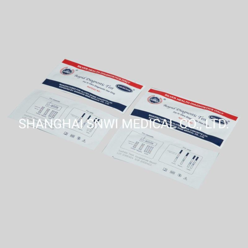 High Sensitive Medical Diagnostic One-Step Colloidal Gold Immune Chromatographic Assay Rapid Screening HCV/Hbsag/HIV/Fob/HP/HCG Rapid Test Kit with CE/Whitelist