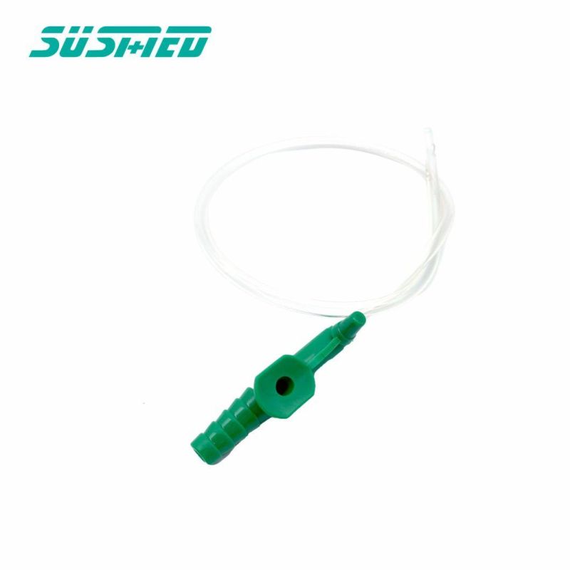 Non-Irritant PVC Medical Grade Respiratory Suction Catheter with Two Lateral Eyes