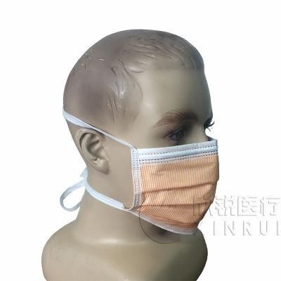 Disposable 4-Ply Non-Woven High Level Surgical Face Mask with Tie-on and Foam Cushion