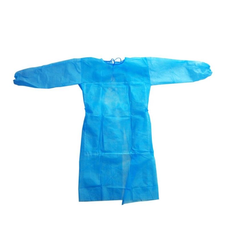 Medical Consumable Nurse Apron Uniform Topmed Disposable PP Nonwoven Isolation Gown Sterile Gown Hospital Uniform