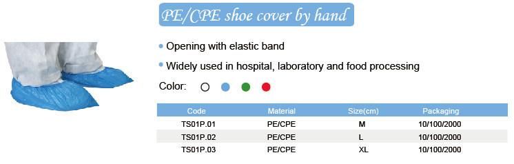 CPE Disposable Water Proof Plastic Shoe Cover/ PE Biodegradable Overshoes