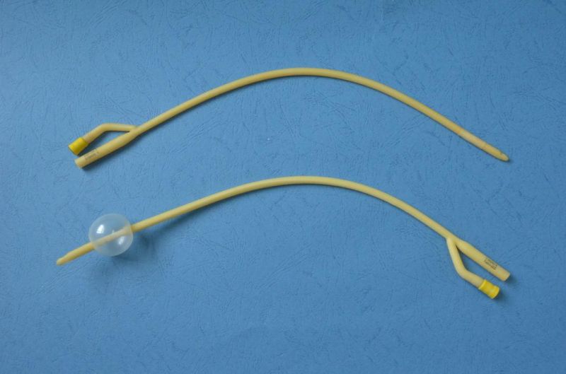 Medical Disposable Sterile Urine Silicone Coated Latex Foley Urinary Catheter with Balloon