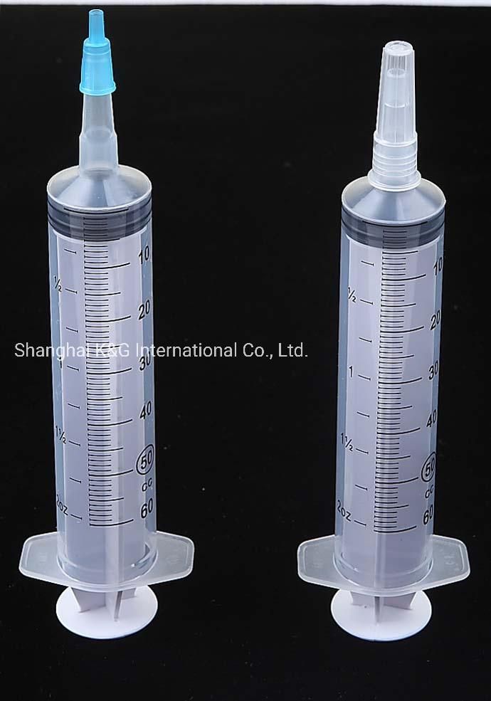 Luer Lock Slip 3-Parts Syringe with Needle 5ml 10ml 20ml 50ml