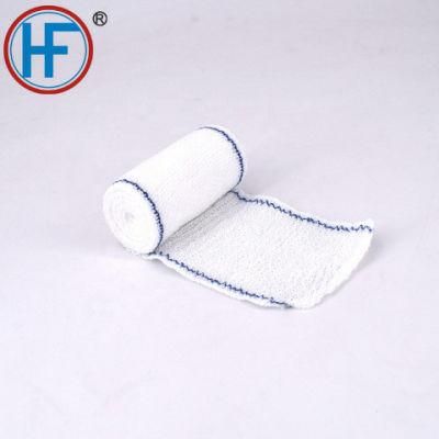 Disposable Medical Wound Dressing Red (Blue) Line Elastic Crepe Bandage with OEM