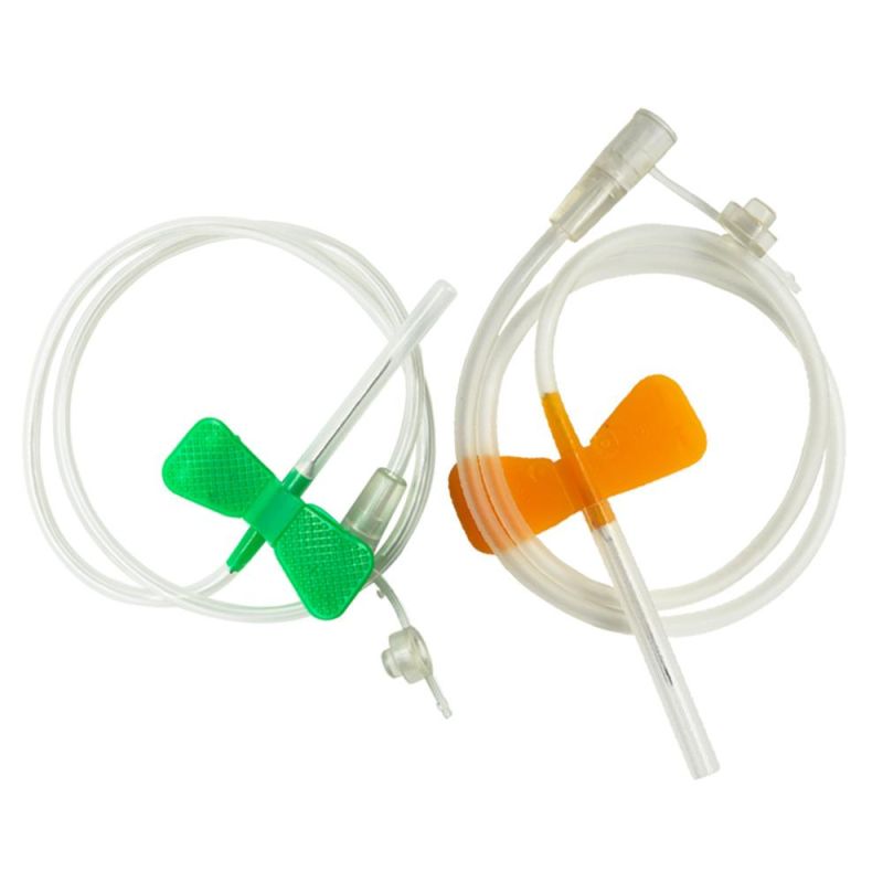 Disposable Medical Blood Collection Butterfly Needle with Butterfly Wings