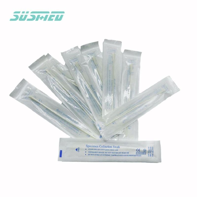 Medical Disposable Flocked Test Nylon Flocked Nasopharyngeal Swab