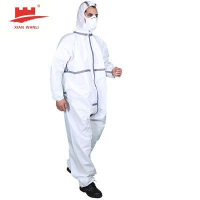 Type 4&5 Protective Chemical Safety Microporous Taped Coveralls