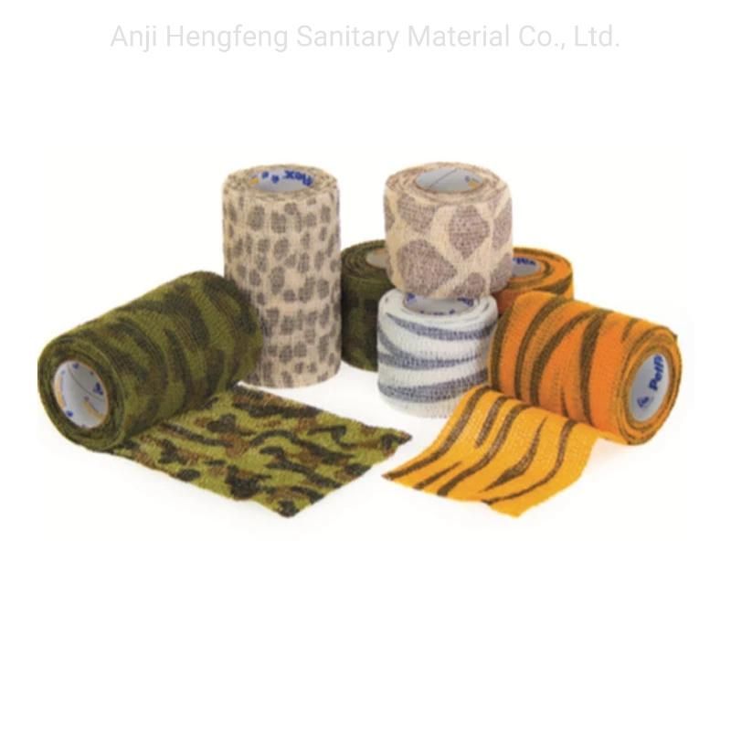 Manufacturer Hot Sale Veterinary Pets Medical Self-Adhesive Cohesive Bandage with ISO/Ce/FDA/Fsc