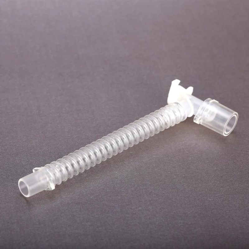 PVC Material Medical Corrugated Tubing Extension Chest Drainage Tube