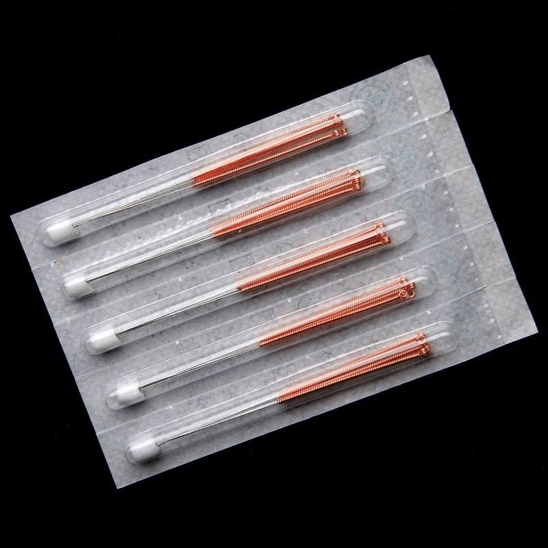 Sterile Copper Handle Acupuncture Needles (AN5-1) 5 Needles Blister