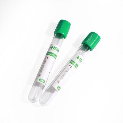 Disposable Medical Heparin Lithium Vacuum Blood Collection Tube in Tracheal Cannula