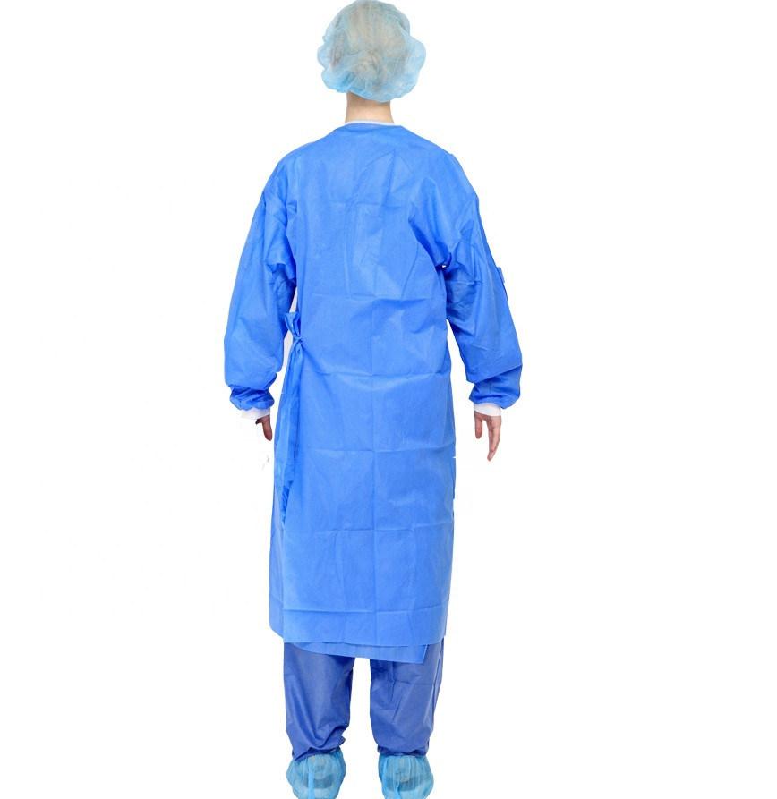 Custom Breathable Antibacterial Fluid-Resistant Disposable Surgical Gowns