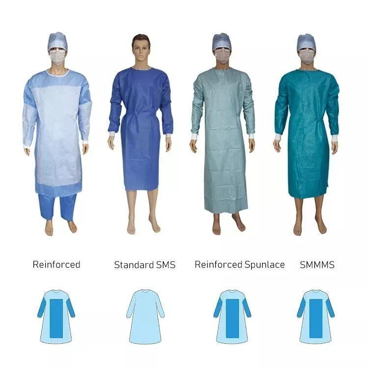 Doctor Isolation Gown Disposable Gown Medical Fabric Conjoined Coverall