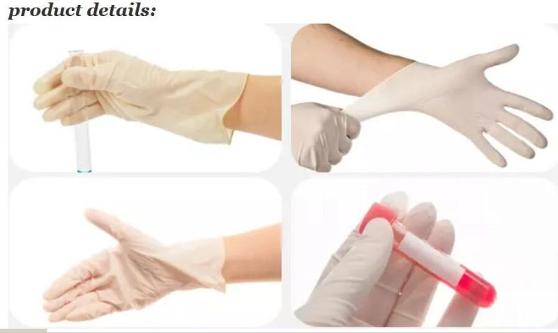 Wholesales Disposable White Powdered Latex Glove