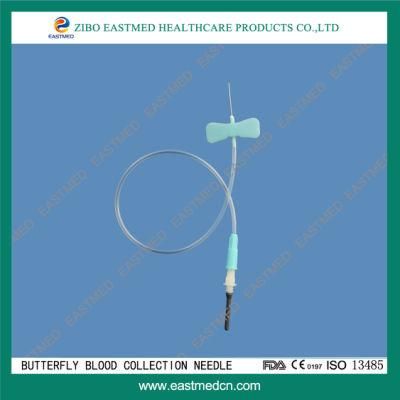 Disposable Vacuum Blood Collection Needle with Wings Ce&ISO Approve