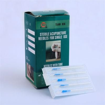 Professional Supplier Different Sizes 100PCS High Quality Silver Handle Sterile Acupuncture Needles