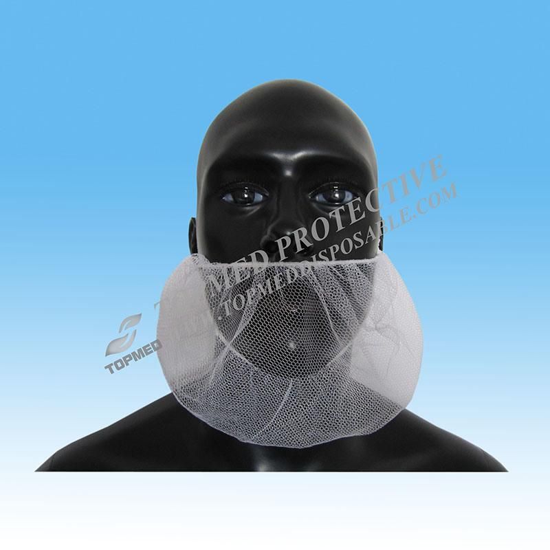 Food Processing Sanitory Disposable Nonwoven White Beard Cover Mask