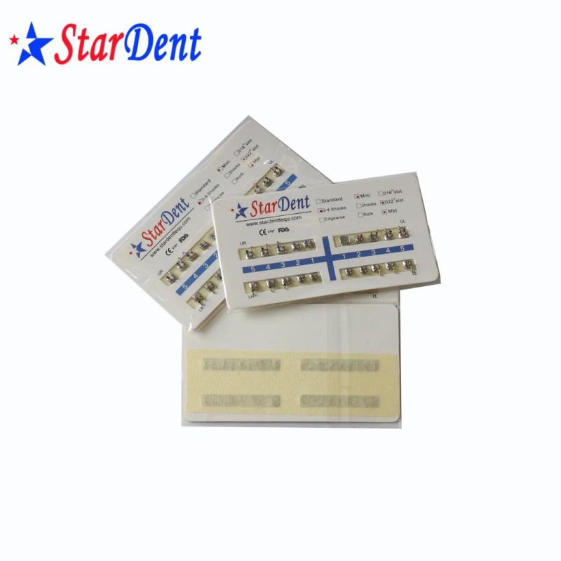 Dental Mesh/ Momoblock Metal Brackets /Different Size Standard Mini Edgewise Roth Mbt Orthodontic Brackets