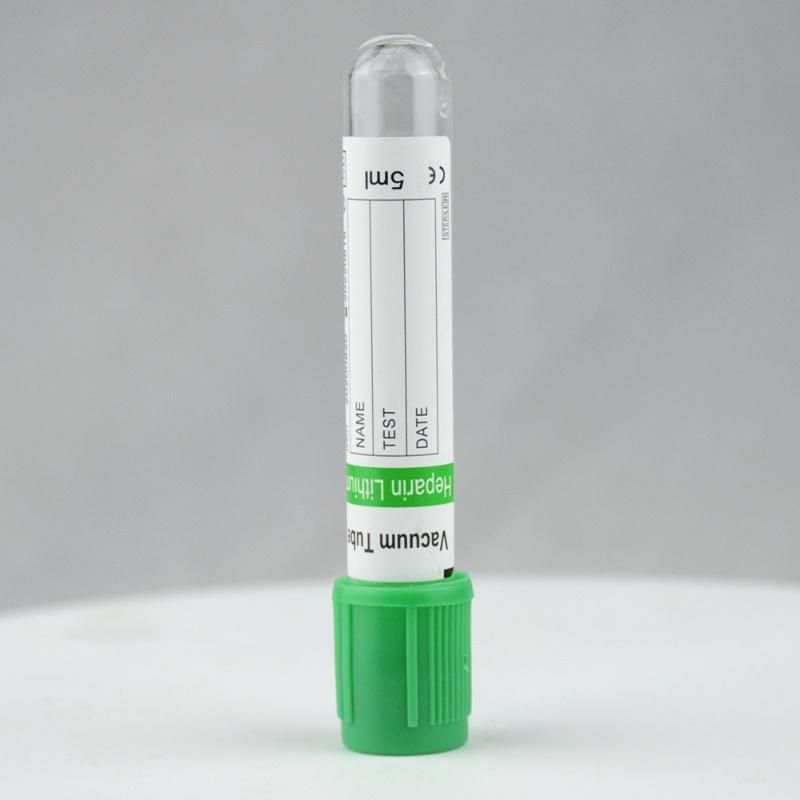 Heparin Tube Green Cap Glass Blood Collection Tube