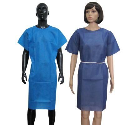 Disposable Medical Pajamas Short Sleeve Patient Hospital Gowns