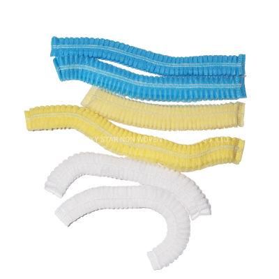 Lucky Star Disposable Non-Woven PP Elastic Mob Cap, Clip Cap, Medical Cap, Dustproof Cap, Latex Free, Single Elastic, Double Elastic,