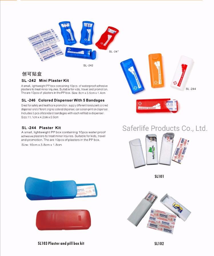 Compact Mini Plaster Kit Bandages Kit Medical Promotion Gift