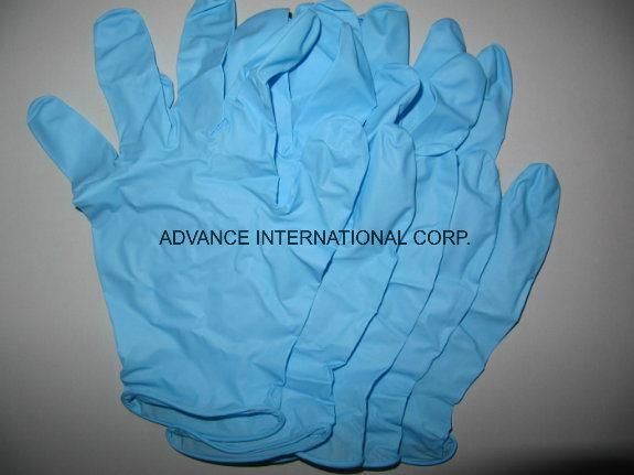 9 Inch Blue Disposable Wholesale Latex Vinyl Safety Examination Protective PVC Rubber Nitrile Medical Exam Gloves