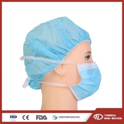 Surgical Use Disposable 3 Ply Medical Non-Woven Face Mask Tie-on Style