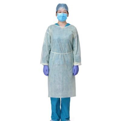 CE FDA Approved Disposable Isolation Gown Patient Gown Antistatic SMS Nonwoven Waterproof Long Sleeve Surgeon Gown Surgical Gown for Hospital