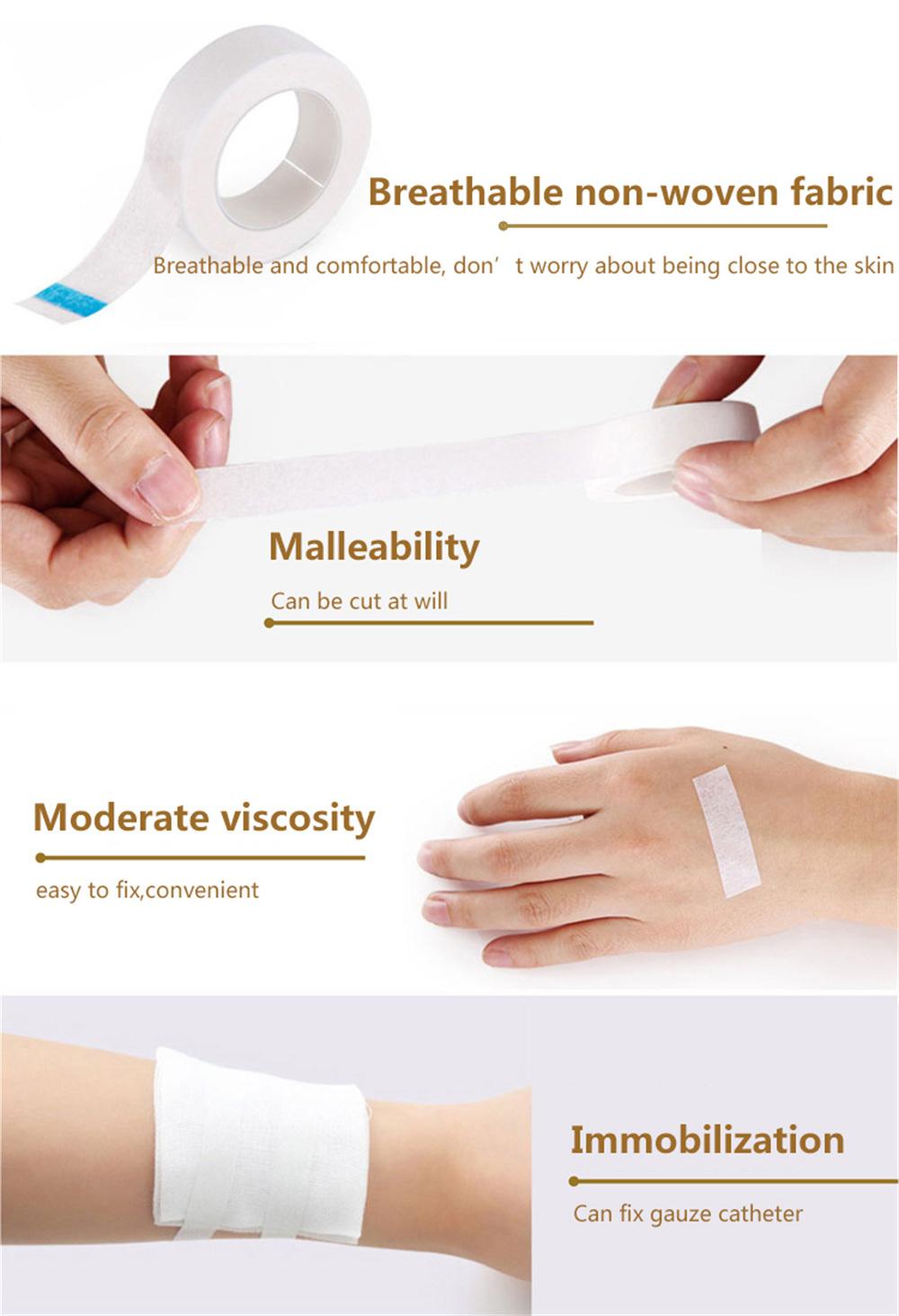 Medicaltape Adhesive Hypoallergenic Adhesive Rolls Flexible Stretch Breathable Dressing Used for Wound Care