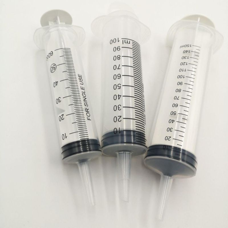 Medical Large Plastic Syringe Feeding Irrigation Use 200cc