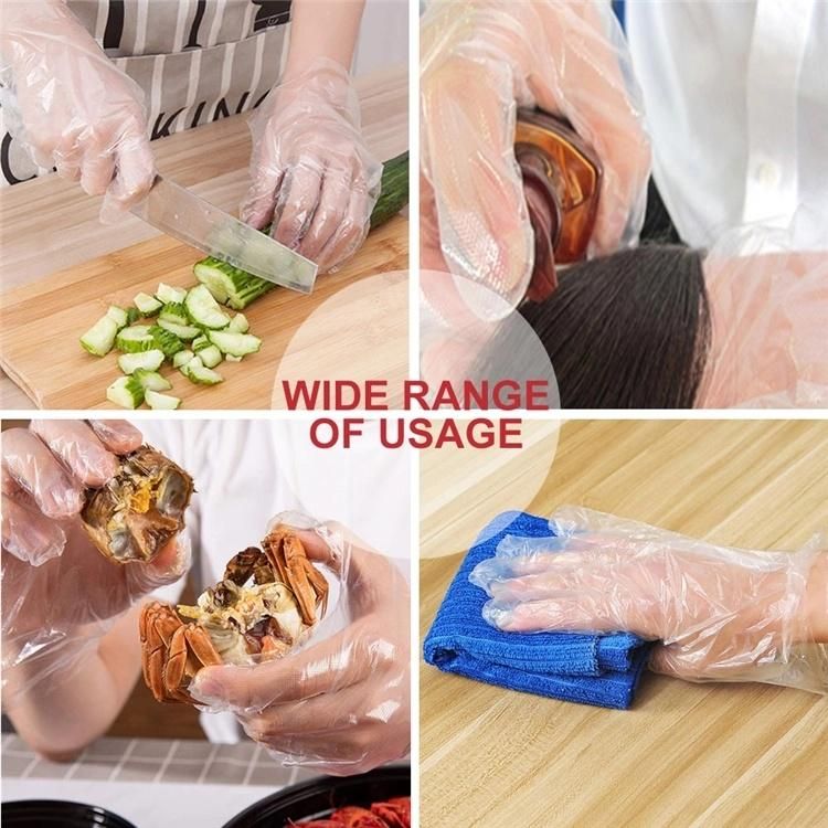 Disposable Food Grade Plastic HDPE Gloves for Cleaning Foodservice