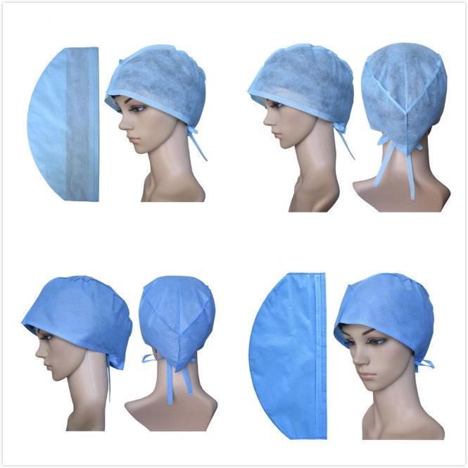 High Quality Cheap Surgical Cap Surgeon Cap Disposable Nonwoven Doctor Cap