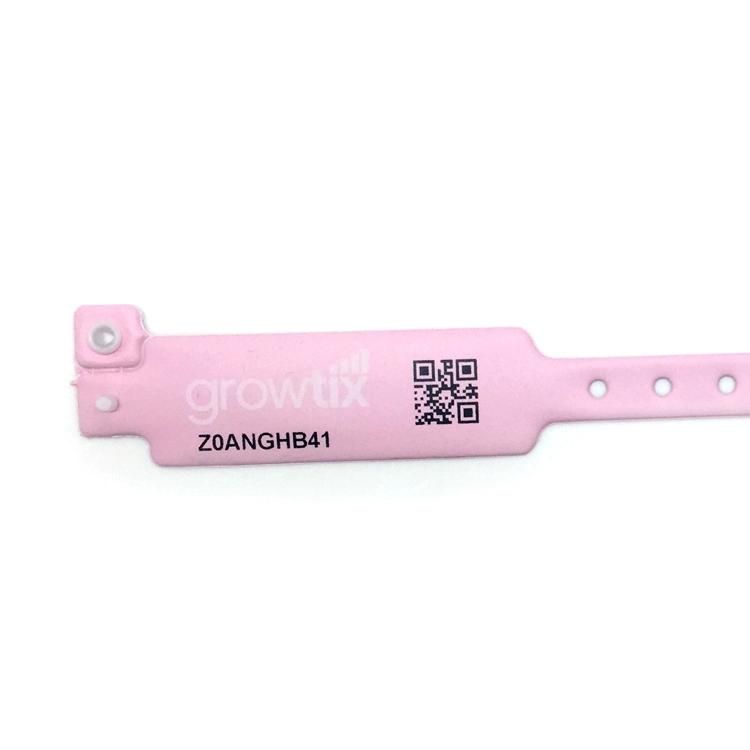 High Quality ID Vinyl PVC Bracelet Printed PVC Plastic Vinyl Wristband