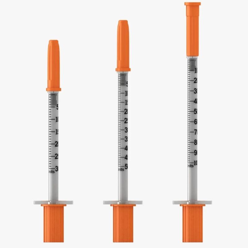 Disposable Insulin Syringe with Size 50/100units