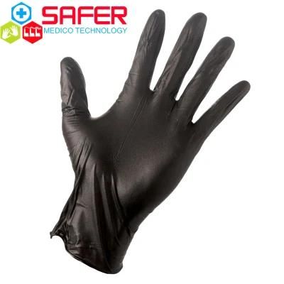 Disposable Powder Free Working Black Vinyl Gloves