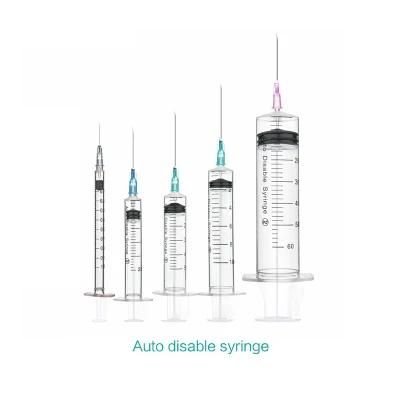 0.5ml Automatic Lock Safety Syringe Ad Auto Disable Vaccine Syringe