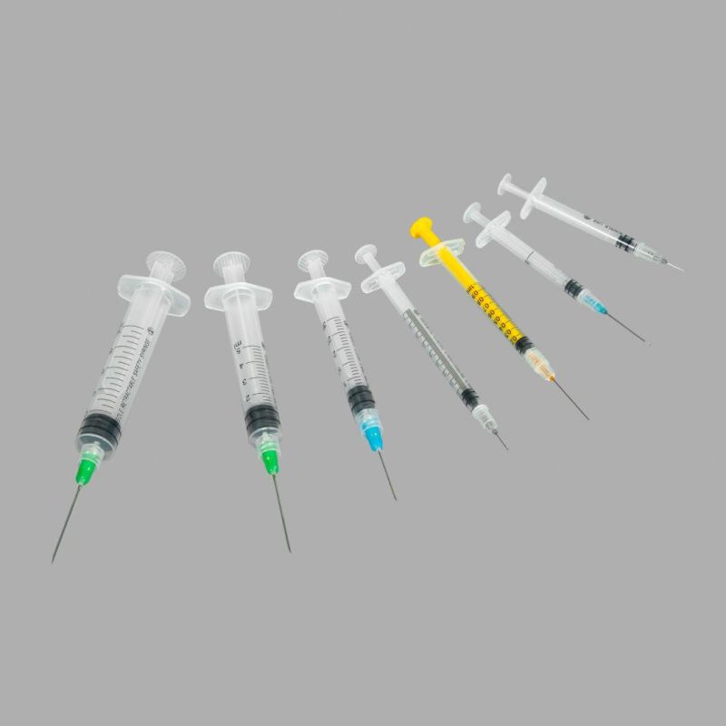 Disposable Syringe 1-60ml for Hypodermic Injection with CE/FDA Certificate