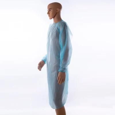 Isolation Gown PP Disposable Level 2 SMS Waterproof CPE Isolation Gown