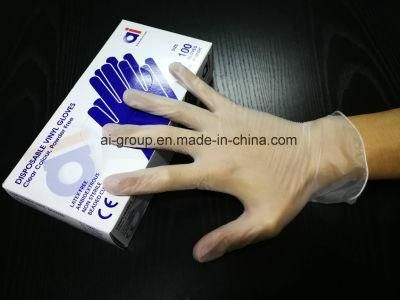 Clear Vinyl Glove for Electronic Factory/Exam/Food Service