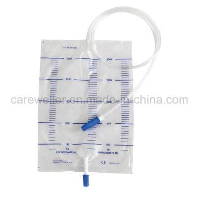 Medical Disposable Urine Bag with Push Valve