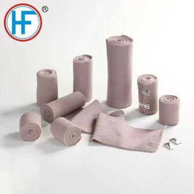 Mdr CE Approved Disposable Supply 90GSM Skin Color High Elastic Cotton Crepe Bandage Factory