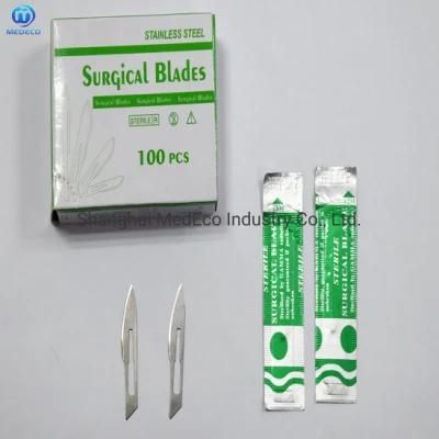 CE Marked Medical Sterile Disposable Carbon Steel Surgical Blade