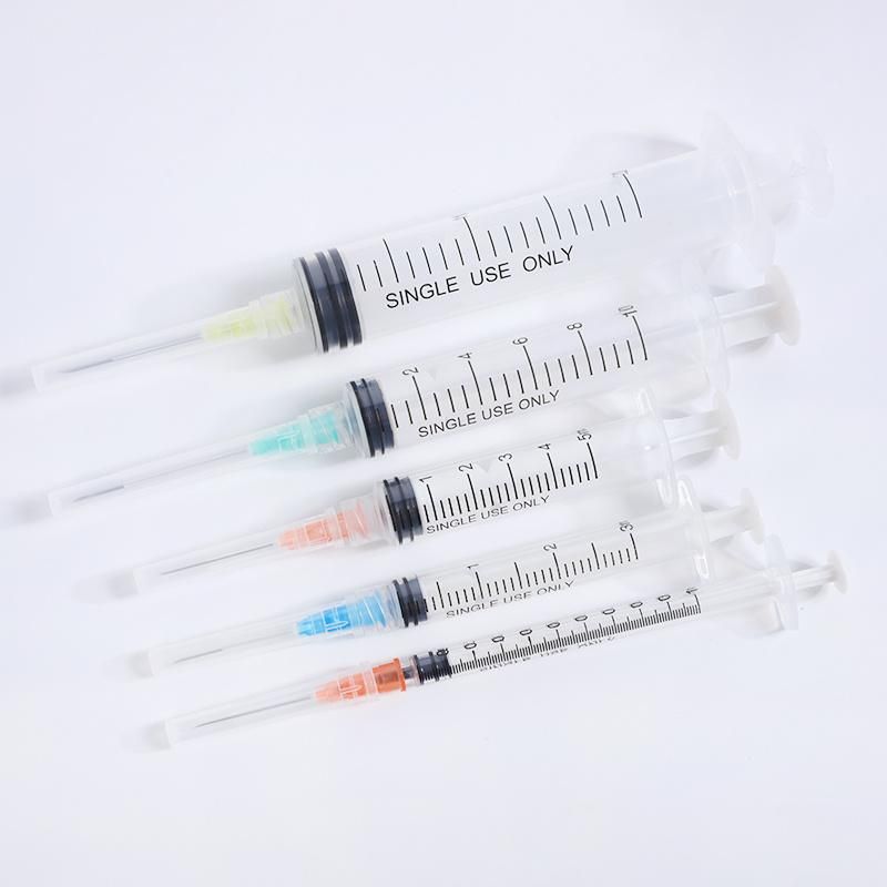 Factory Stock Low Price Medical Disposable 1ml 3ml 5ml Injection Plastic Syringe with Needle