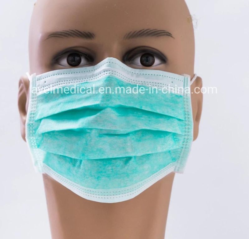 Safety 3-Ply Disposable Medical Surgical Anti Dust Face Mask for Protection