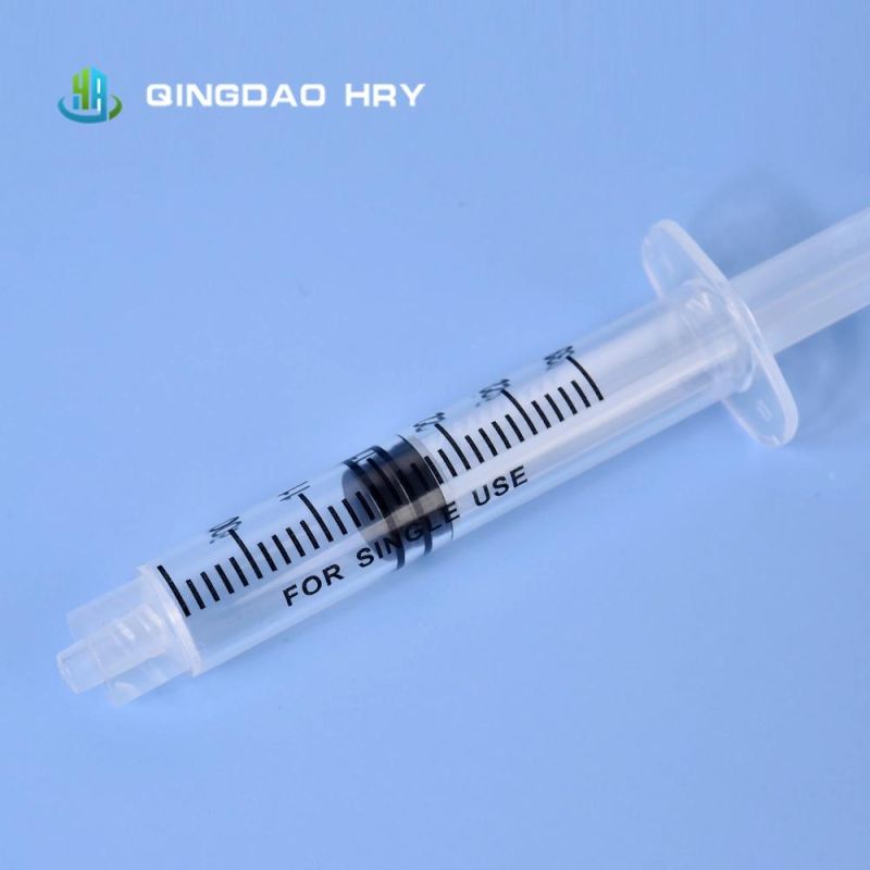 China Factory of 5ml Disposable Sterile Syringe Without Needle FDA ISO CE & ISO Approval