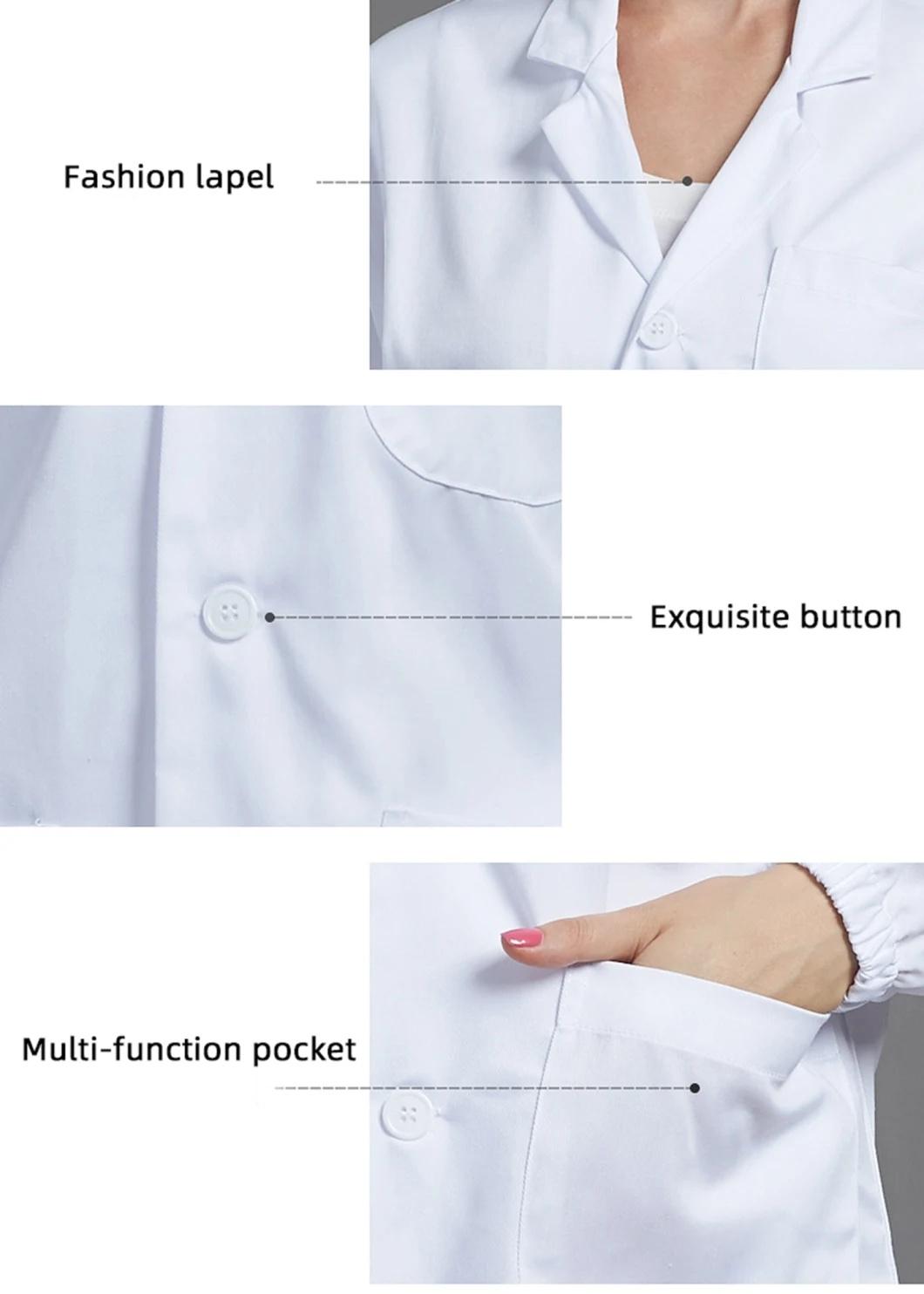 Disinfection and Sterilization of Reusable High Quality Hospital Uniforms White Lab Coat Nurse Clothes