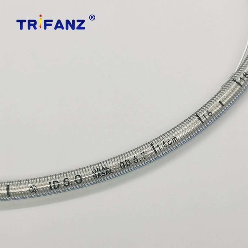 Disposable PVC Latex Free Reinforced Endotracheal Tube Cuffed